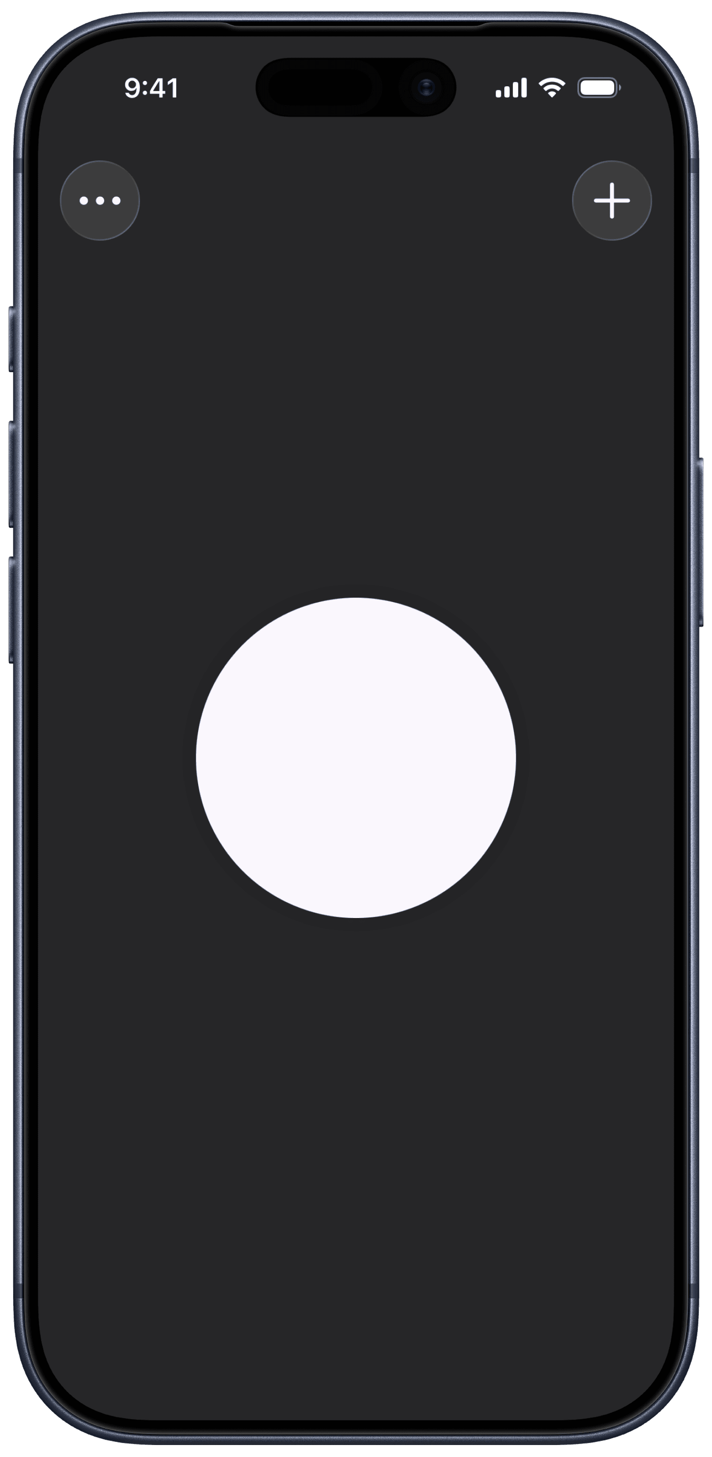 Fidgetable main fidget screen